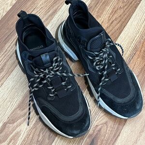 Moncler Men's Black and White Athletic Shoes Sneakers 10 - 10.5 ?